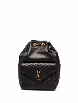 Saint Laurent стеганый рюкзак Joe, черный