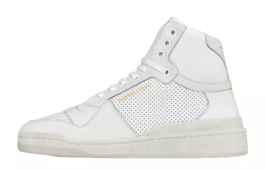 Кроссовки мужские Saint Laurent Mid-Top, белый