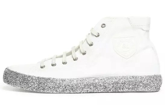 Кроссовки мужские Saint Laurent, белый / серебряный