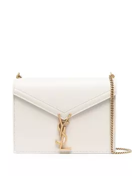 Saint Laurent сумка Cassandra с монограммой, нейтральный цвет