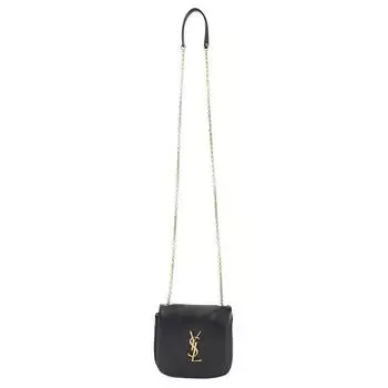 SAINT LAURENT Сумка через плечо из овчины, женская, черная