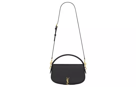 SAINT LAURENT Сумка через плечо из телячьей кожи, женская, черная