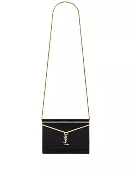 Saint Laurent сумка через плечо с логотипом, черный
