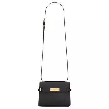 SAINT LAURENT Сумка через плечо SOLFERINO из коровьей кожи, мини-сумка через плечо, женская, черная
