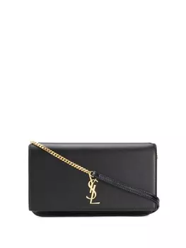Saint Laurent сумка для телефона с монограммой, черный