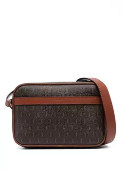 Saint Laurent сумка-мессенджер с монограммой, коричневый