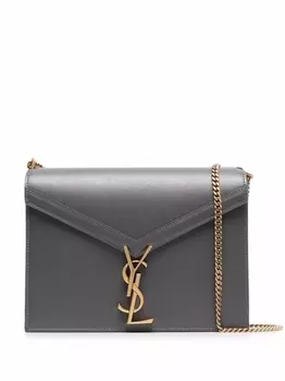 Saint Laurent сумка на плечо Cassandra, серый