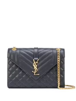Saint Laurent сумка на плечо Envelope среднего размера, синий