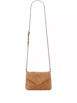 Saint Laurent сумка на плечо Loulou Toy, коричневый