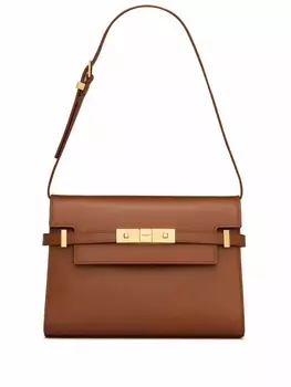 Saint Laurent сумка на плечо Manhattan, коричневый