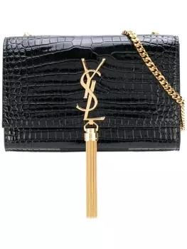 Saint Laurent сумка на плечо 'Monogram', черный