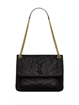 Saint Laurent сумка на плечо Niki с логотипом, черный