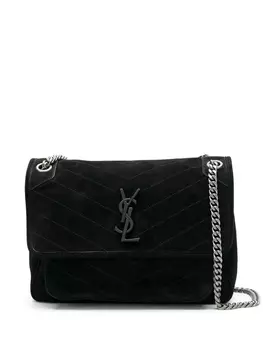 Saint Laurent сумка на плечо Niki среднего размера, черный
