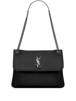 Saint Laurent сумка на плечо Niki среднего размера, черный