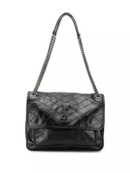 Saint Laurent сумка на плечо Niki среднего размера, черный