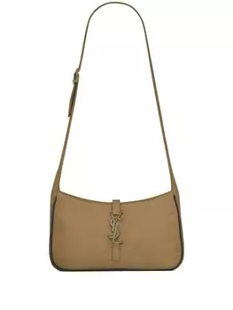 Saint Laurent сумка на плечо с пряжкой-логотипом, золотистый