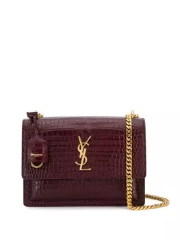 Saint Laurent сумка на плечо Sunset среднего размера, красный