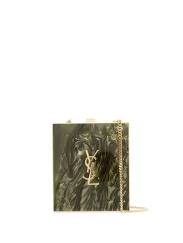 Saint Laurent сумка с цепочкой, зеленый