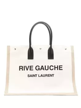Saint Laurent сумка-шопер Rive Gauche, нейтральный цвет