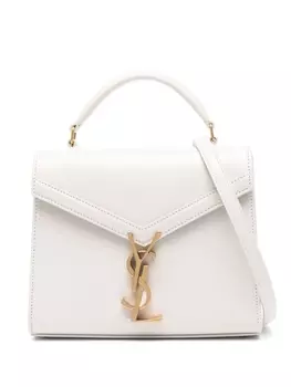 Saint Laurent сумка-тоут Cassandra размера мини, нейтральный цвет