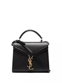 Saint Laurent сумка-тоут Cassandra с логотипом, черный
