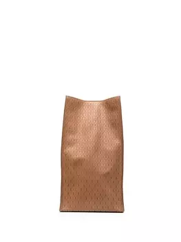 Saint Laurent сумка-тоут Deli с монограммой, коричневый