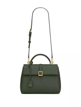 Saint Laurent сумка-тоут Le Fermoir, зеленый