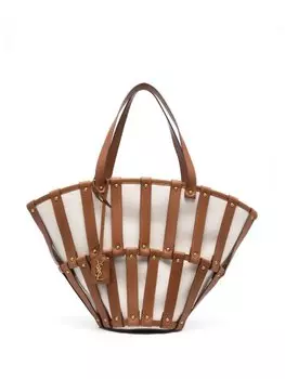Saint Laurent сумка-тоут Panier, коричневый
