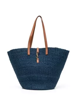 Saint Laurent сумка-тоут Panier среднего размера, синий