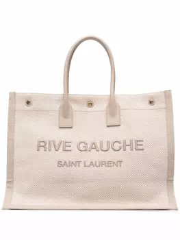 Saint Laurent сумка-тоут Rive Gauche, нейтральный цвет
