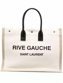 Saint Laurent сумка-тоут Rive Gauche, нейтральный цвет