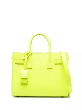 Saint Laurent сумка-тоут Sac de Jour размера мини, желтый