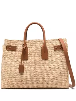 Saint Laurent сумка-тоут Sac Du Jour среднего размера, нейтральный цвет