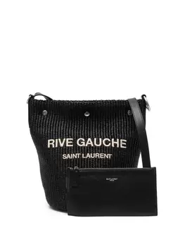 Saint Laurent сумка-ведро Rive Gauche, черный