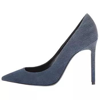 Туфли женские Saint Laurent на высоком каблуке, синий