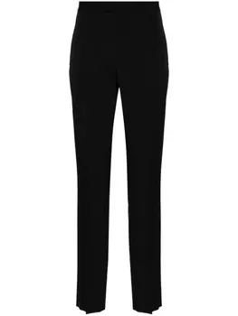 Saint Laurent узкие брюки строгого кроя, черный