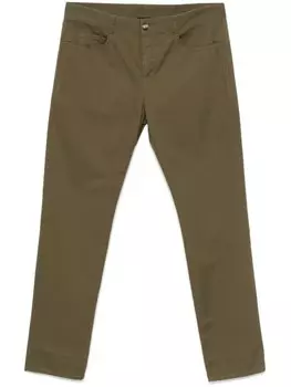 Saint Laurent узкие брюки, зеленый