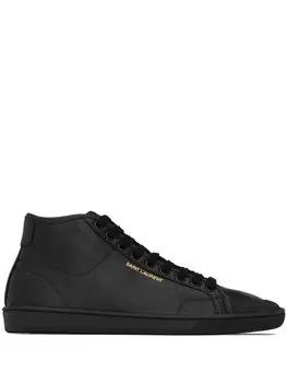Saint Laurent высокие кеды SL/39, черный