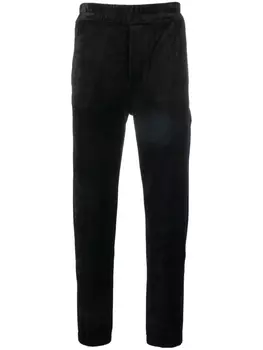 Saint Laurent замшевые спортивные брюки, черный