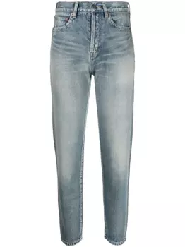 Saint Laurent зауженные джинсы, синий