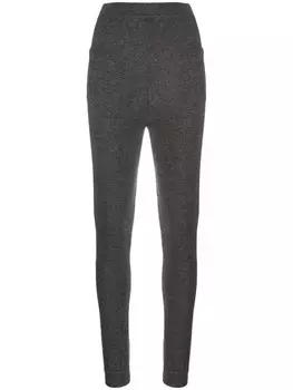 Saint Laurent зауженные кашемировые брюки, серый