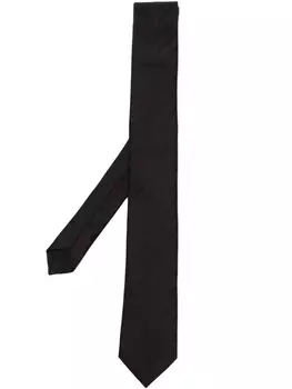 Saint Laurent жаккардовый галстук, черный