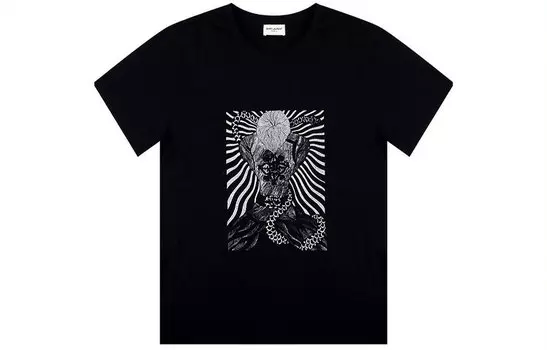SAINT LAURENT Женская футболка, цвет Black