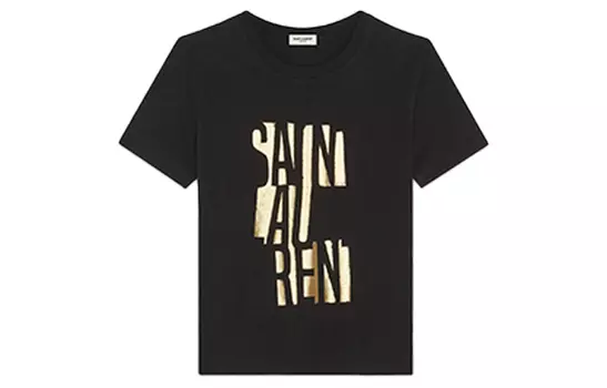 SAINT LAURENT Женская футболка, цвет Black