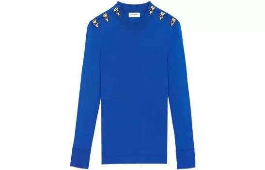SAINT LAURENT Женская футболка, цвет Blue