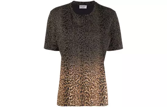 Футболка женская Saint Laurent, коричневый