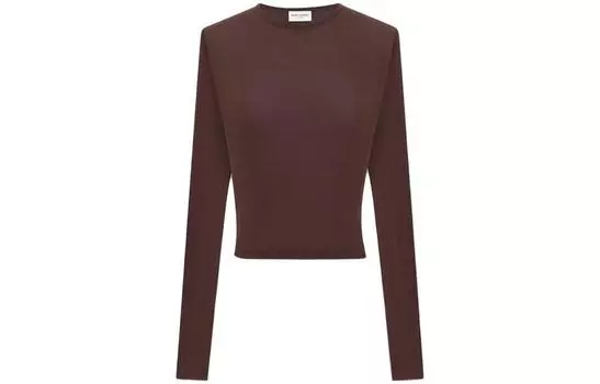 Футболка женская Saint Laurent, бордовый