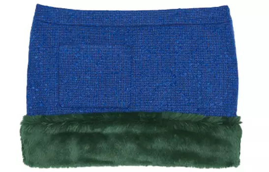 Юбка женская Saint Laurent кожаная, синий