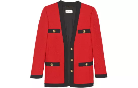 Пиджак женский Saint Laurent, красный