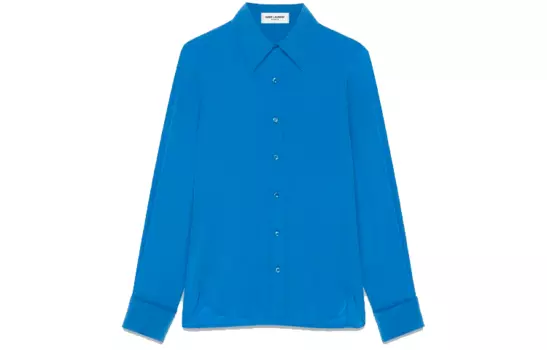 SAINT LAURENT Женская рубашка, цвет Blue